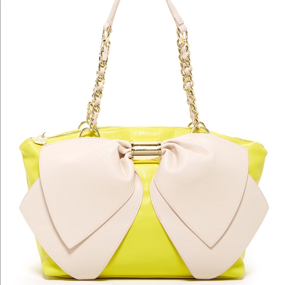 NWT Betsey Johnson BOW NANZA Satchel shoulder bag
